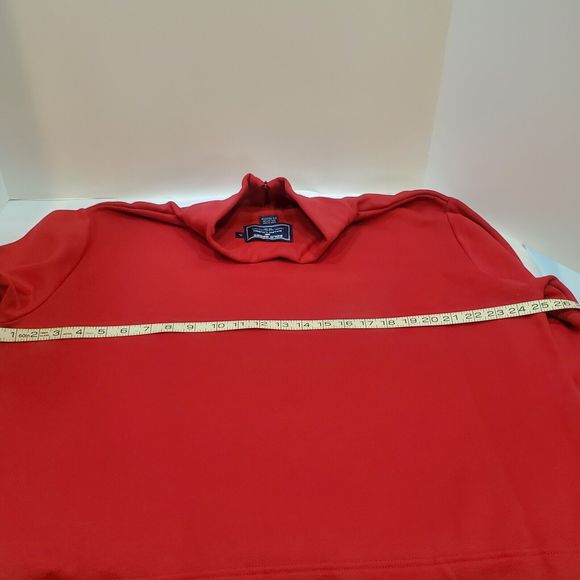 Polo Sport Ralph Lauren Men's 1/4 Zip Mock Turtleneck Fleece Sweatshirt Red XL - Picture 12 of 16